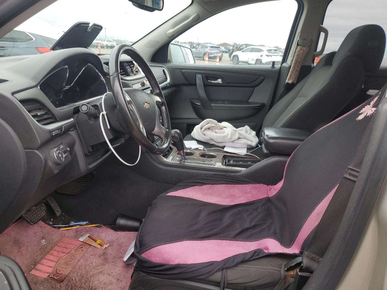 2014 Chevrolet Traverse VIN 1GNKRHKD8EJ120327 Copart auction photo, front end / side damage thumbnail 7