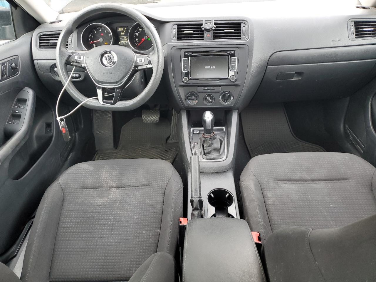 2015 Volkswagen Jetta VIN 3VW2K7AJ2FM255397 Copart auction photo, top/roof / front end damage thumbnail 8