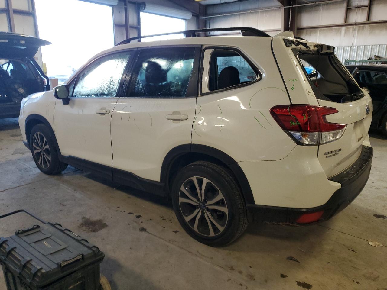 2021 Subaru Forester VIN JF2SKASC3MH463789 Copart auction photo, top/roof damage thumbnail 2