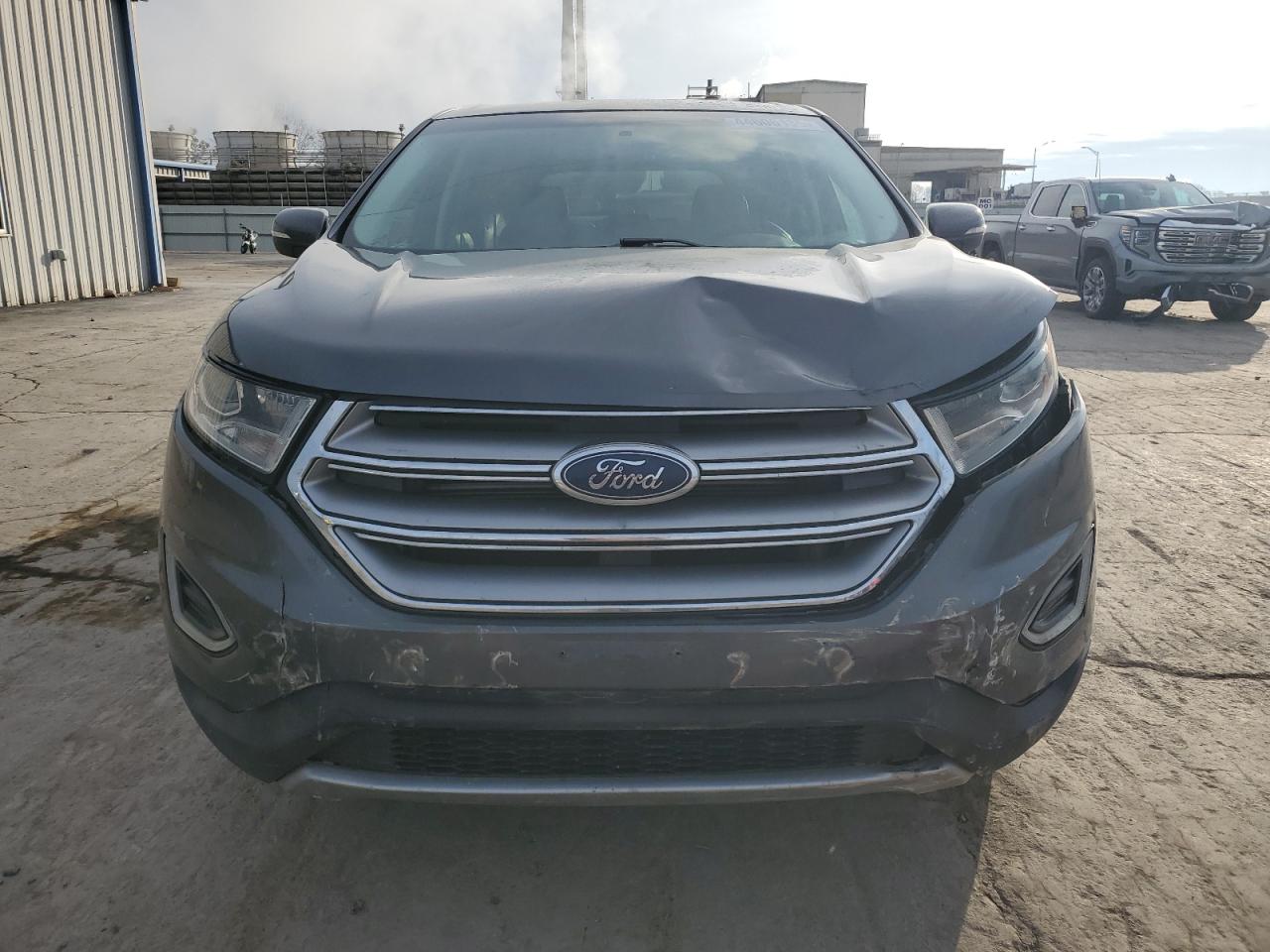 2015 Ford Edge VIN 2FMTK4K84FBB30948 Copart auction photo, front end / minor dent/scratches damage thumbnail 5