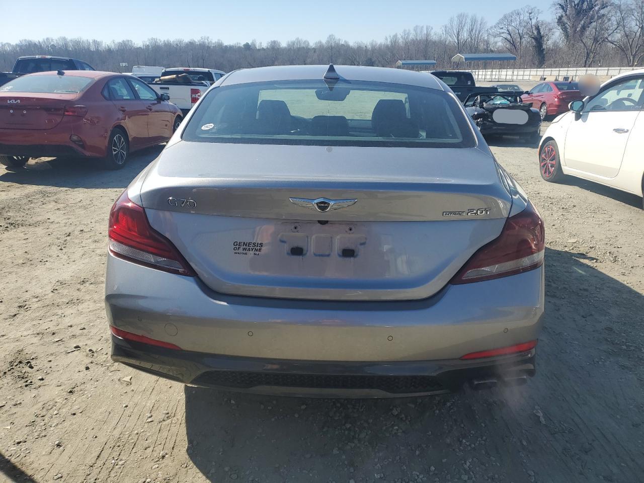 2020 Genesis G70 VIN KMTG44LA2LU055496 Copart auction photo, side damage thumbnail 6
