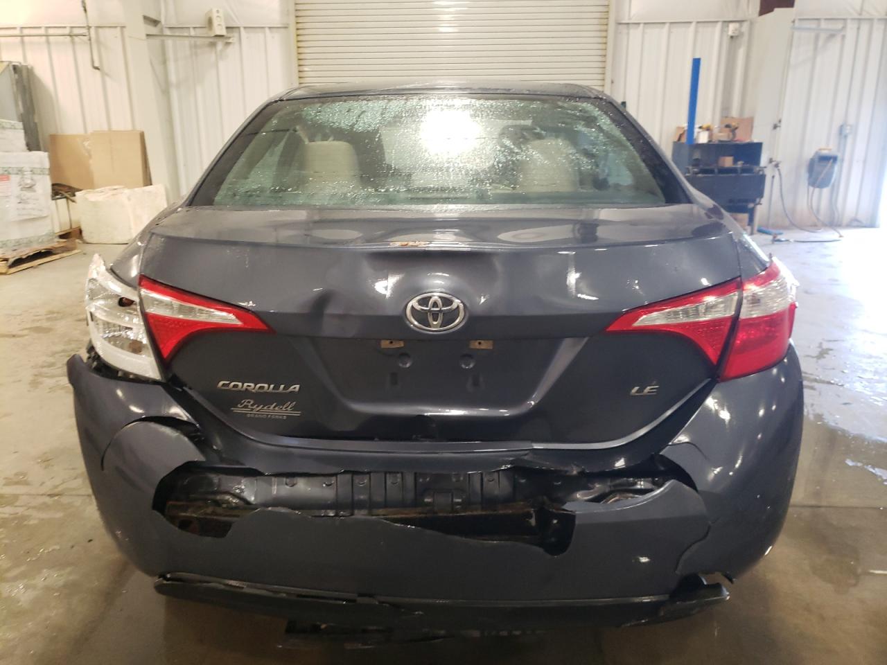 2014 Toyota Corolla VIN 5YFBURHE7EP163808 Copart auction photo, front end / rear end damage thumbnail 6