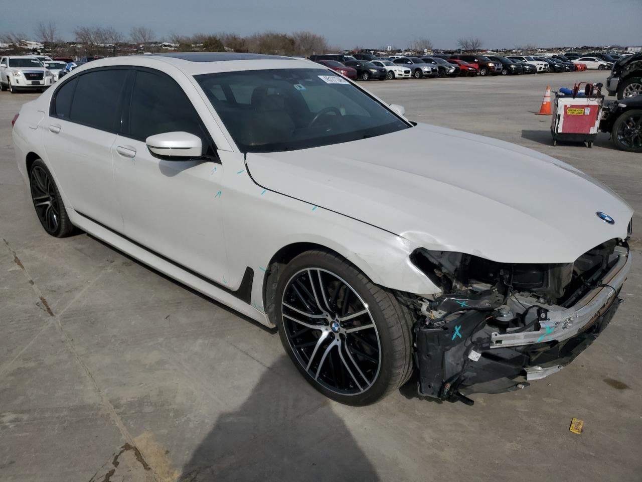 2019 BMW 7er VIN WBA7F0C59KGM24241 Copart auction photo, front end damage thumbnail 4
