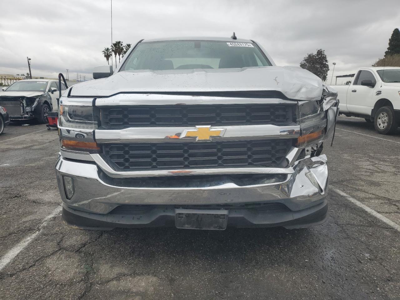 2017 Chevrolet Silverado VIN 1GCPCREC7HF142769 Copart auction photo, front end damage thumbnail 5