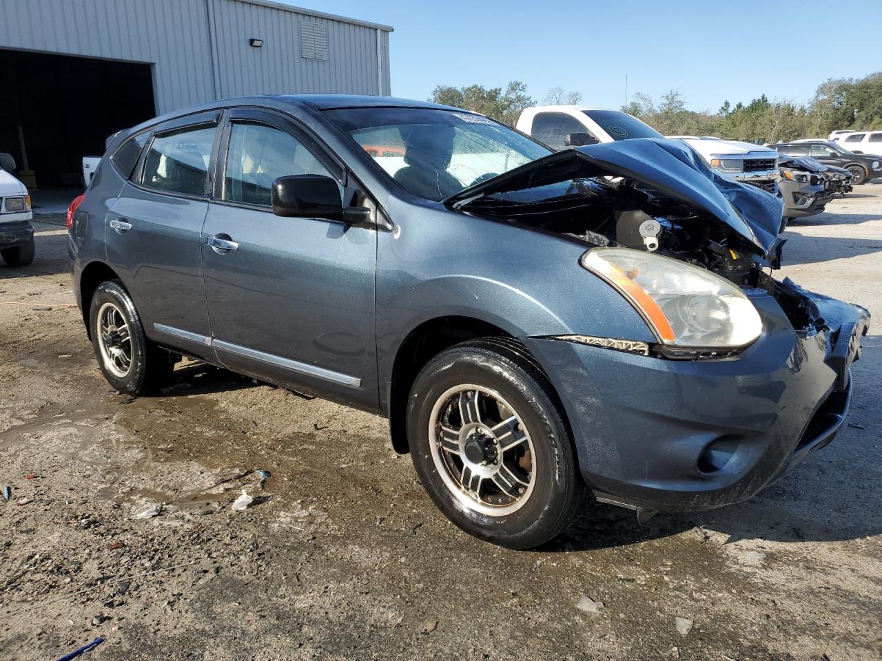 2013 Nissan Rogue VIN JN8AS5MV6DW604841 Copart auction photo, front end / rear end damage thumbnail 4