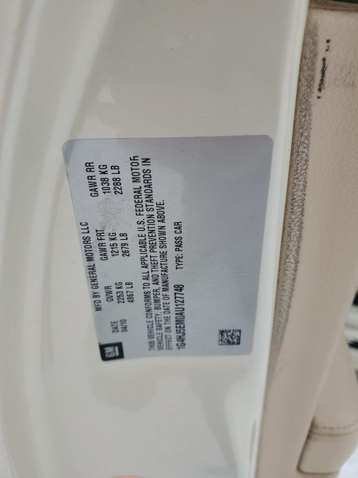 2010 Buick Lucerne VIN 1G4HJ5EM0AU127748 Copart auction photo, front end damage thumbnail 12