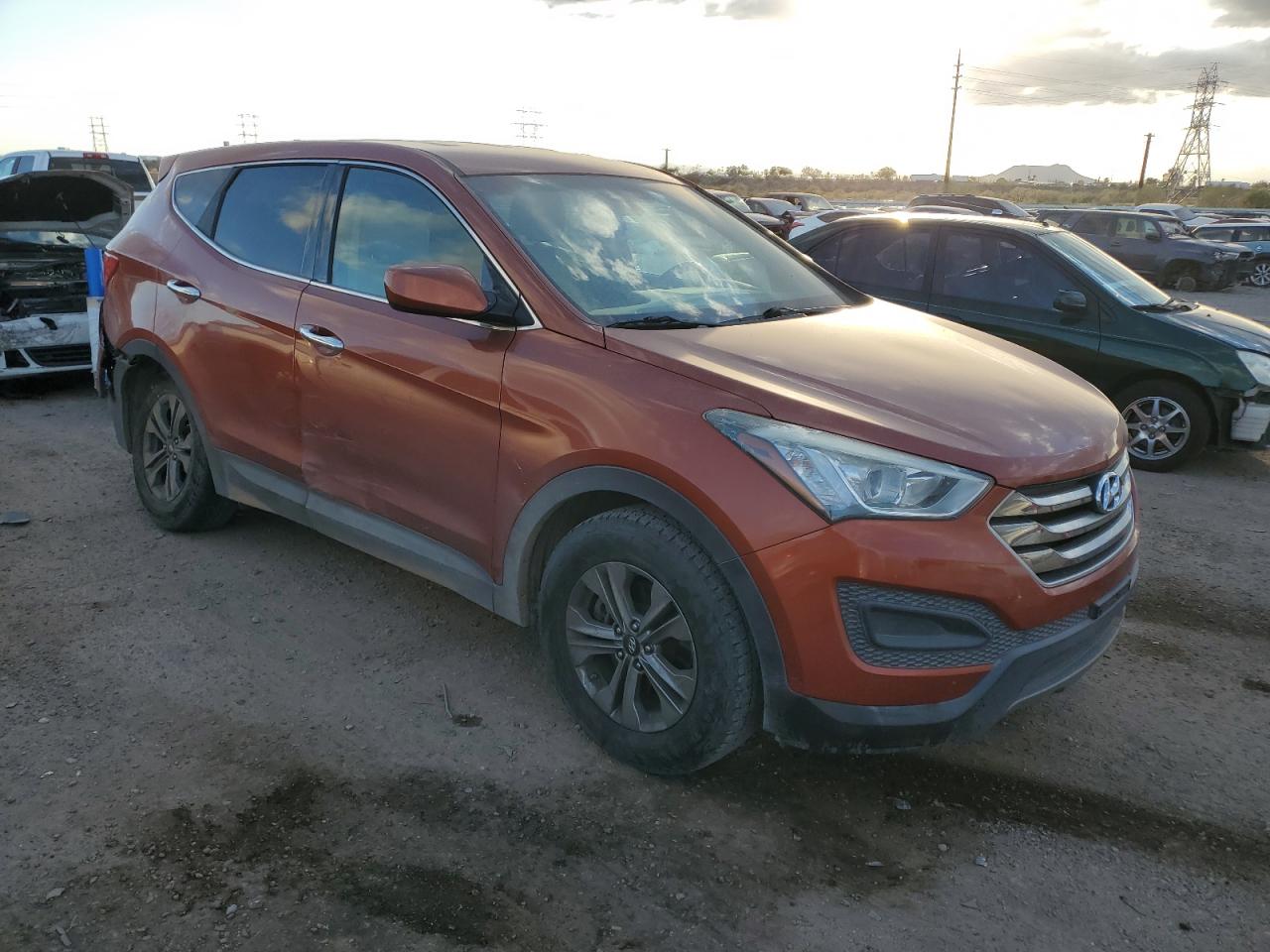 2016 Hyundai Santa Fe VIN 5XYZTDLB6GG361319 Copart auction photo, side / undercarriage damage thumbnail 4