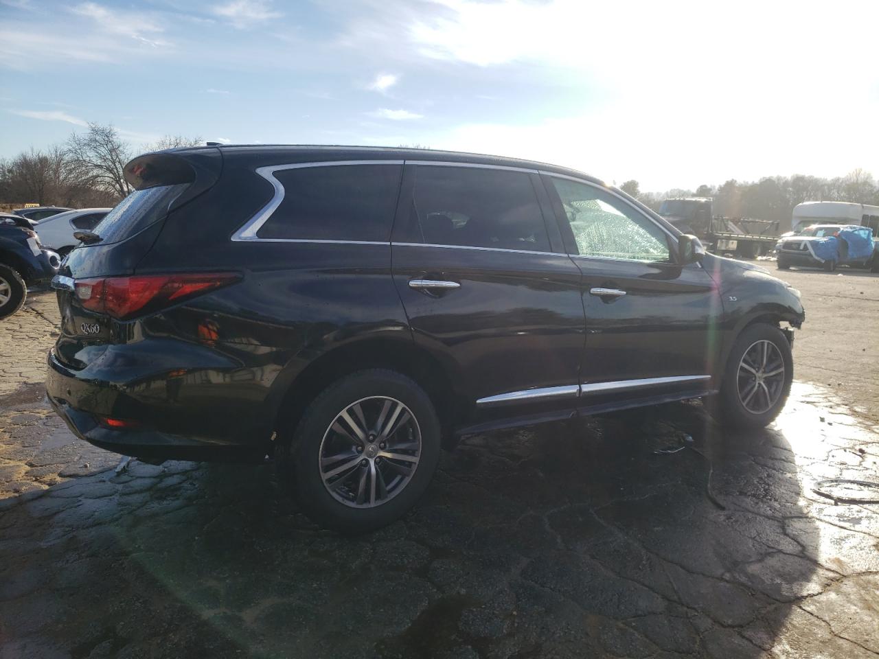 2018 Infiniti QX60 VIN 5N1DL0MN9JC512012 Copart auction photo, front end / side damage thumbnail 3