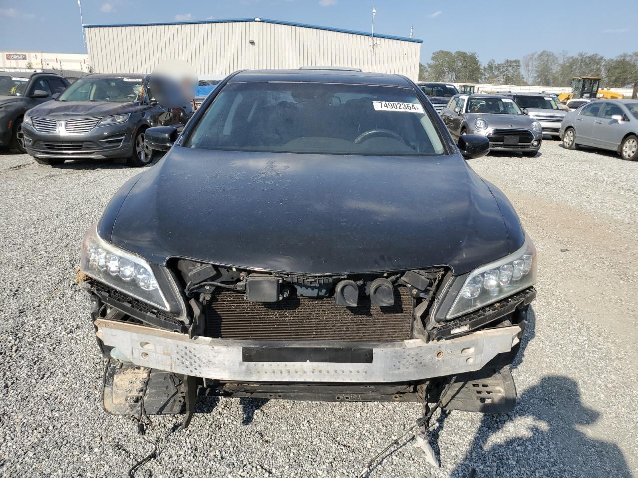 2014 Acura RLX VIN JH4KC1F92EC006088 Copart auction photo, water/flood / front end damage thumbnail 5