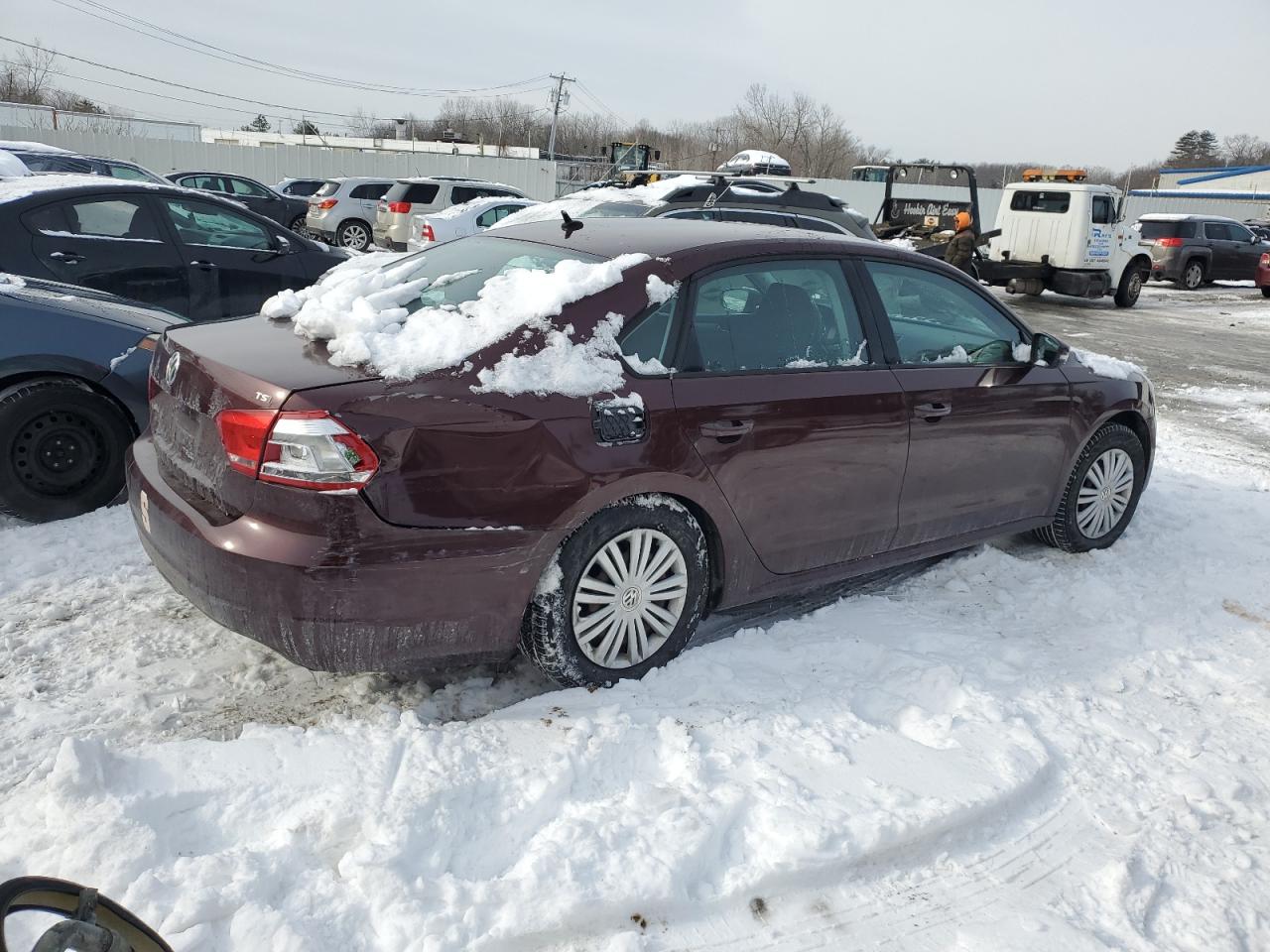 2014 Volkswagen Passat VIN 1VWAT7A35EC100806 Copart auction photo, front end damage thumbnail 3