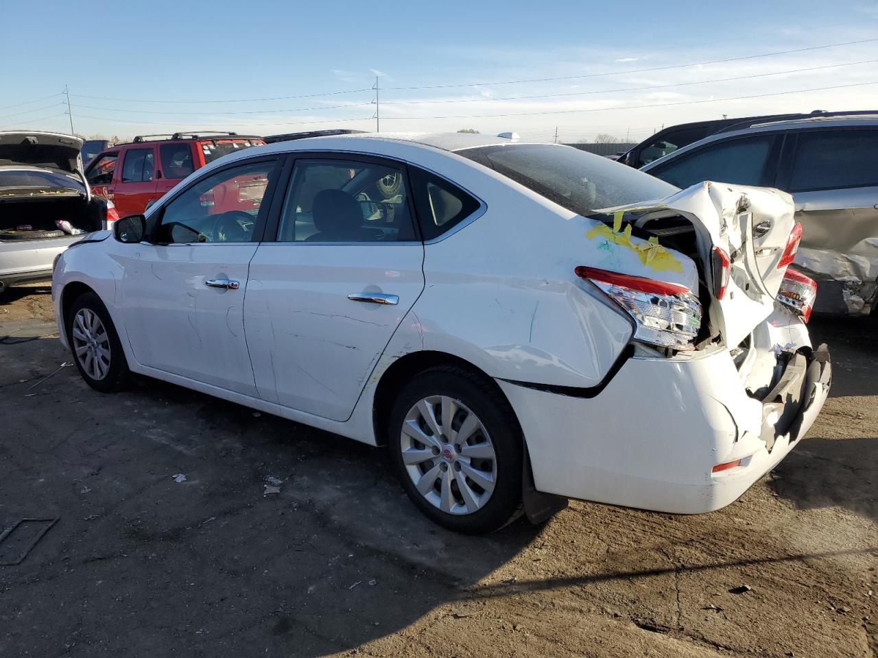 2015 Nissan Sentra VIN 3N1AB7AP1FL635567 Copart auction photo, rear end / front end damage thumbnail 2