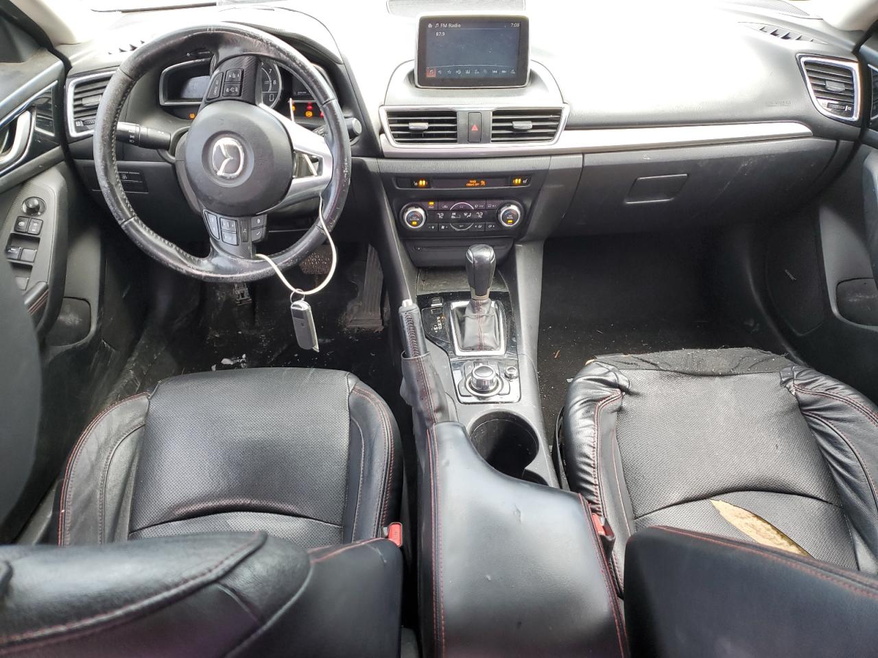 2016 Mazda 3 VIN JM1BM1W35G1298327 Copart auction photo, front end / rear end damage thumbnail 8