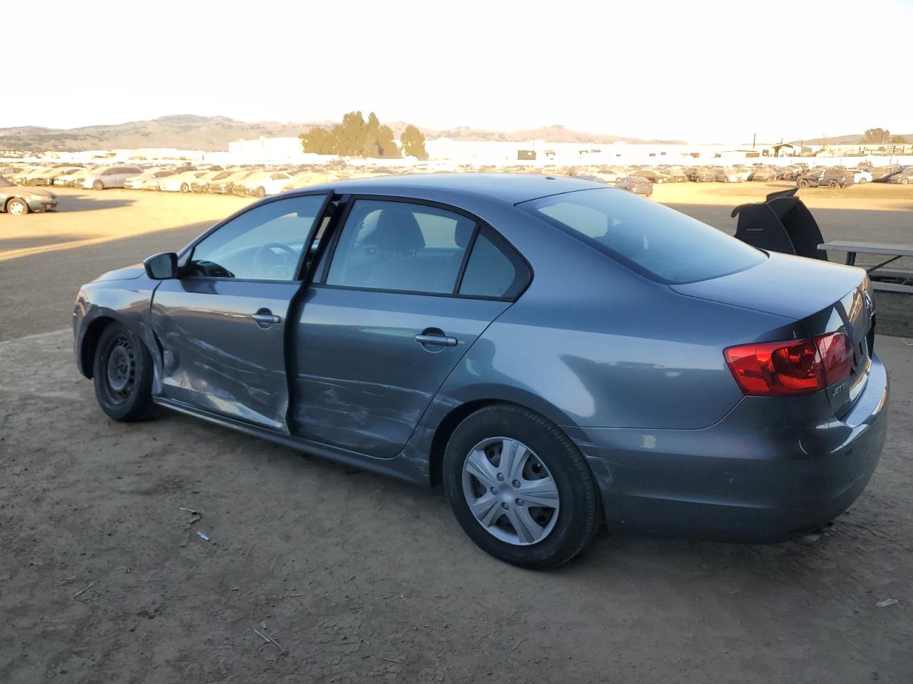 2014 Volkswagen Jetta VIN 3VW2K7AJ6EM232915 Copart auction photo, side / front end damage thumbnail 2