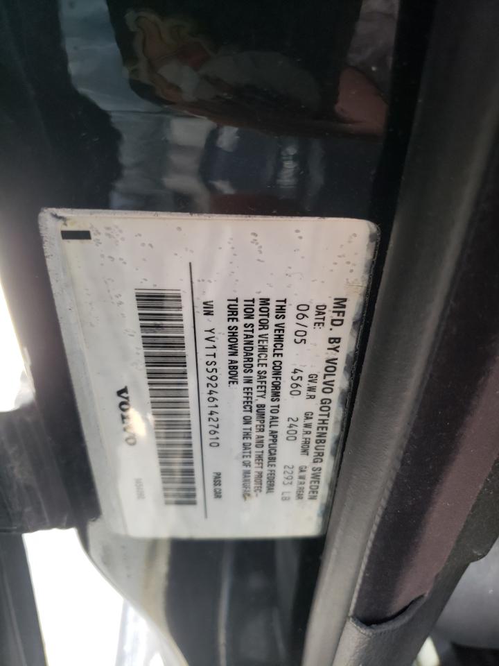 2006 Volvo S80 VIN YV1TS592461427610 Copart auction photo, vandalism / front end damage thumbnail 12