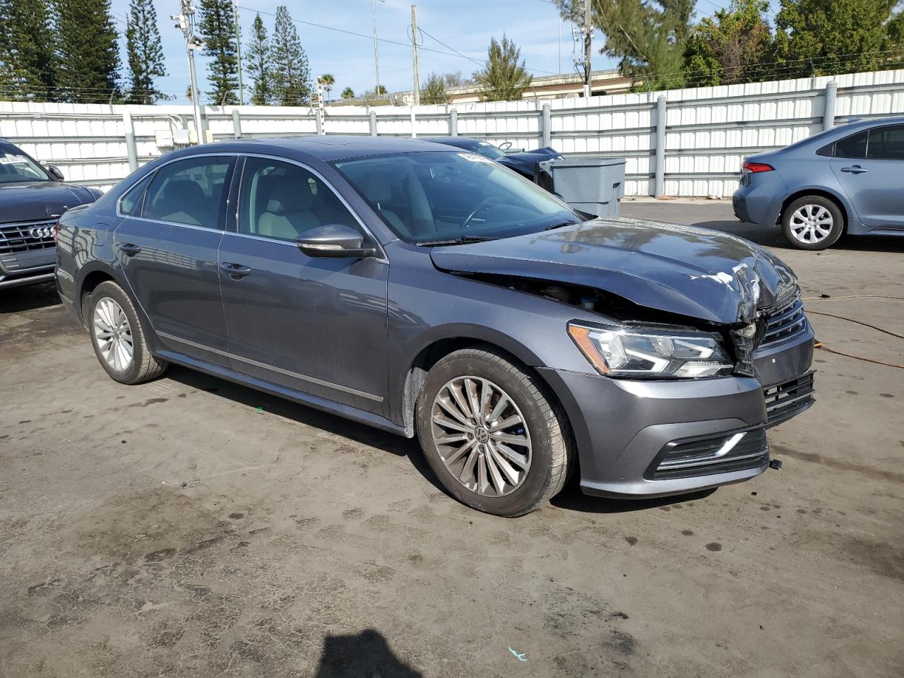 2017 Volkswagen Passat VIN 1VWBT7A31HC050818 Copart auction photo, front end / side damage thumbnail 4