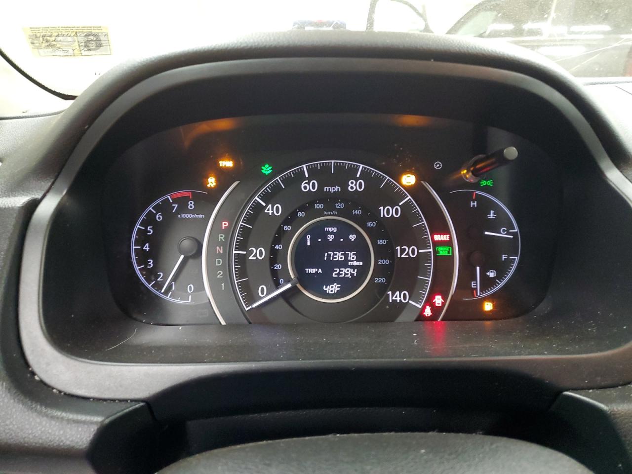 2012 Honda CR-V VIN JHLRM4H78CC021124 Copart auction photo, all over damage thumbnail 9