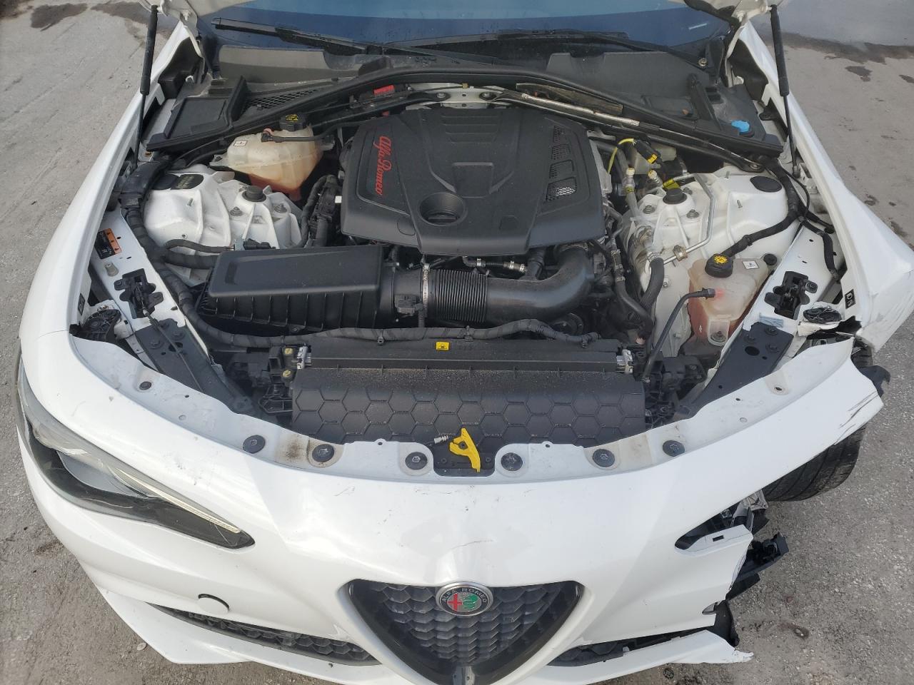 2019 Alfa Romeo Giulia VIN ZARFAMAN3K7602593 Copart auction photo, front end damage thumbnail 11