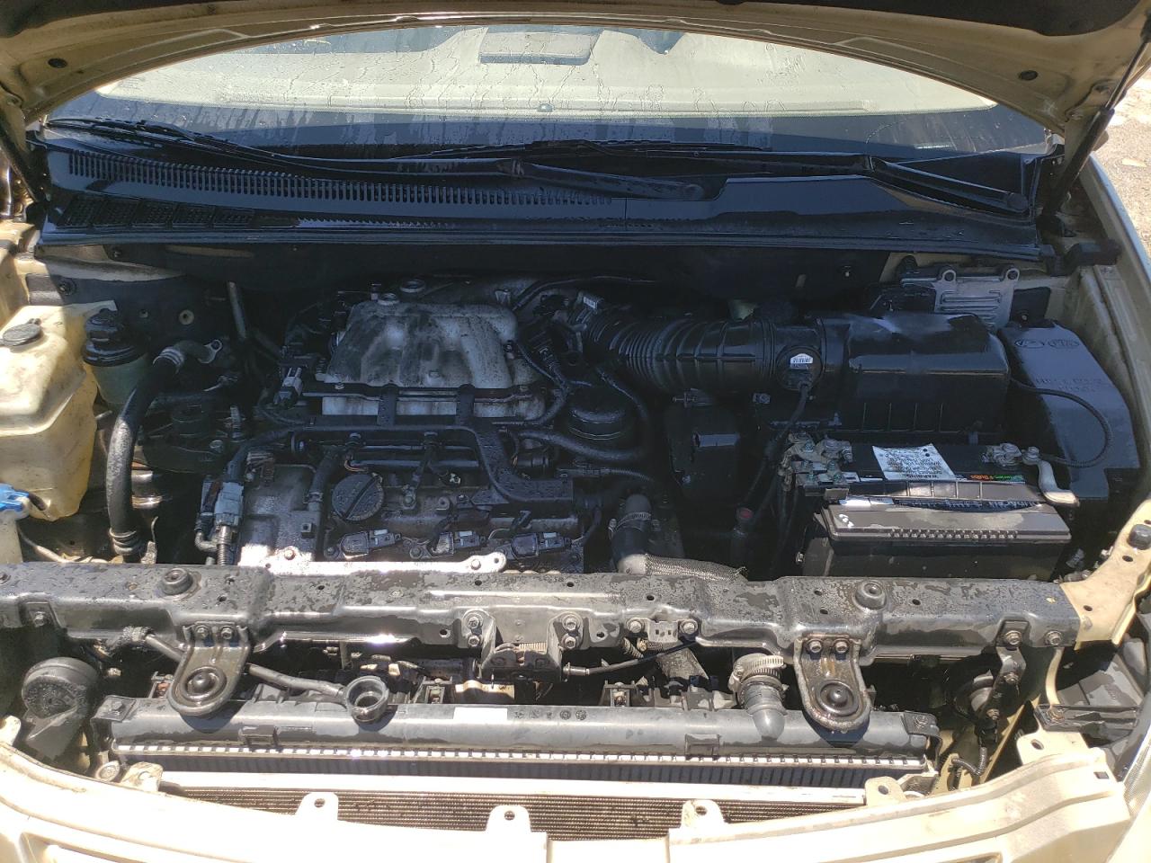 2008 KIA Sedona VIN KNDMB233X86246592 Copart auction photo, burn damage thumbnail 12
