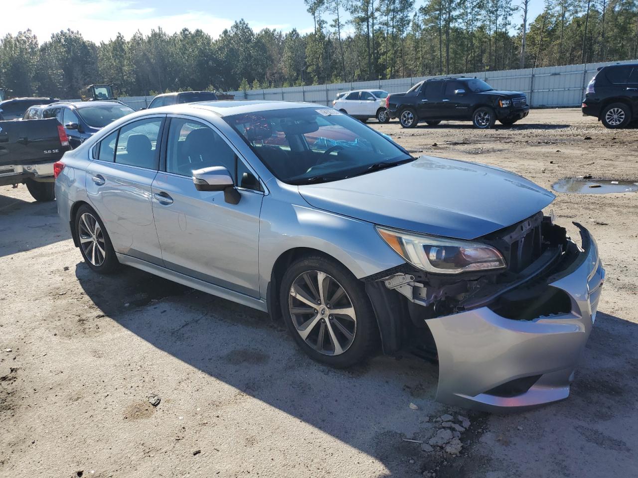 2015 Subaru Legacy VIN 4S3BNBN65F3024210 Copart auction photo, front end / side damage thumbnail 4