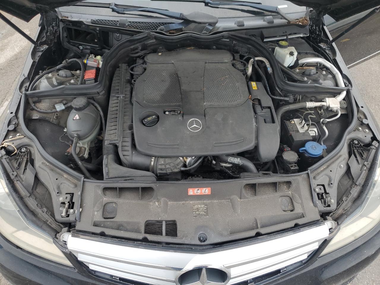 2013 Mercedes-Benz C-klasse VIN WDDGF8AB1DR270308 Copart auction photo, front end / rear end damage thumbnail 11