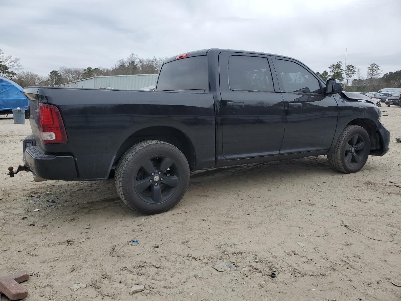2014 RAM 1500 VIN 1C6RR6KT2ES114060 Copart auction photo, front end / rear end damage thumbnail 3
