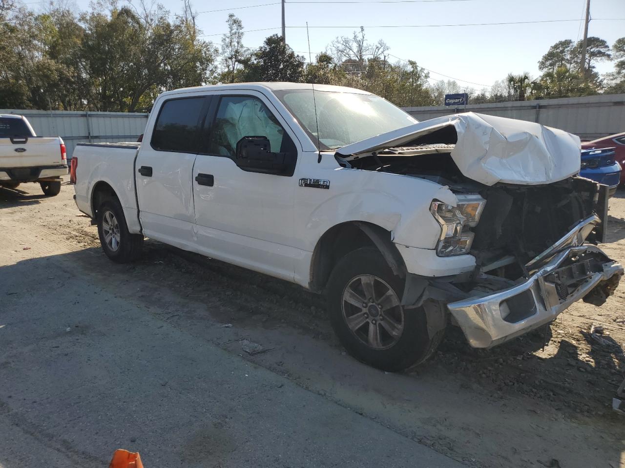 2017 Ford F-150 VIN 1FTEW1C86HFC38651 Copart auction photo, front end / rear end damage thumbnail 4