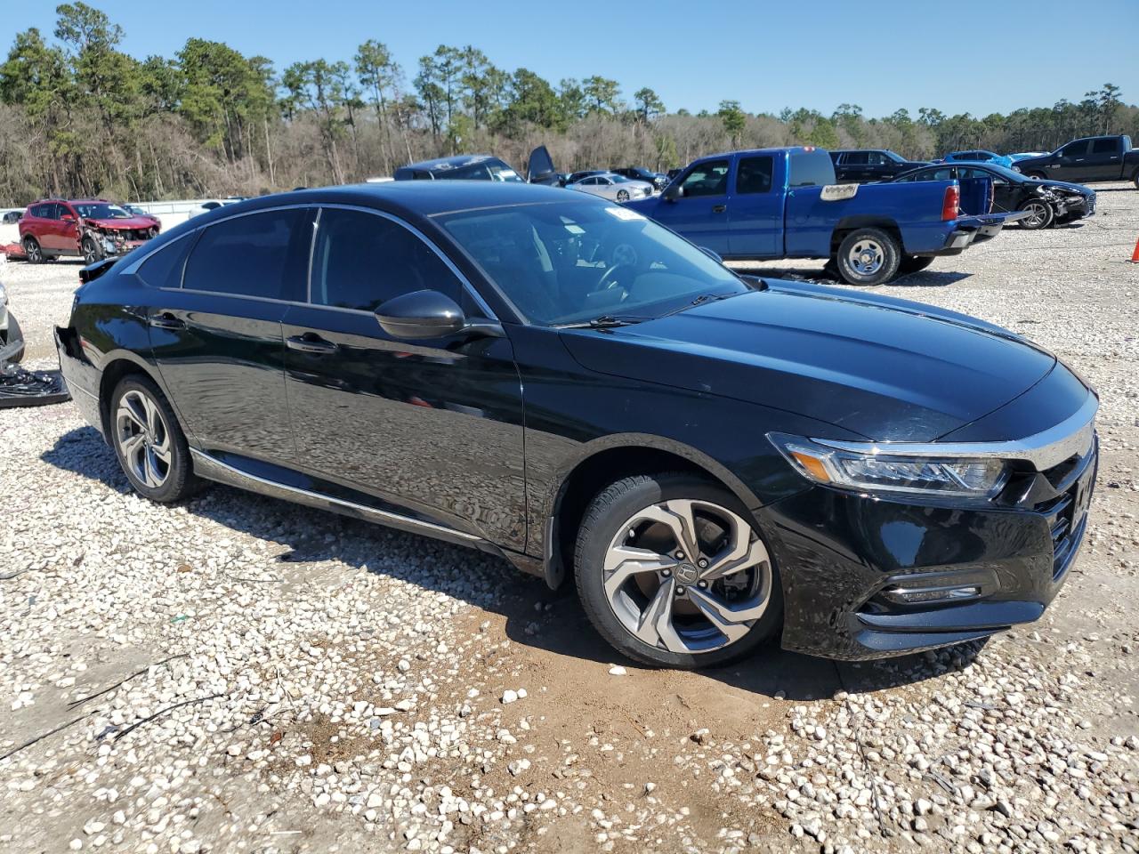 2018 Honda Accord VIN 1HGCV2F67JA036027 Copart auction photo, rear end / side damage thumbnail 4