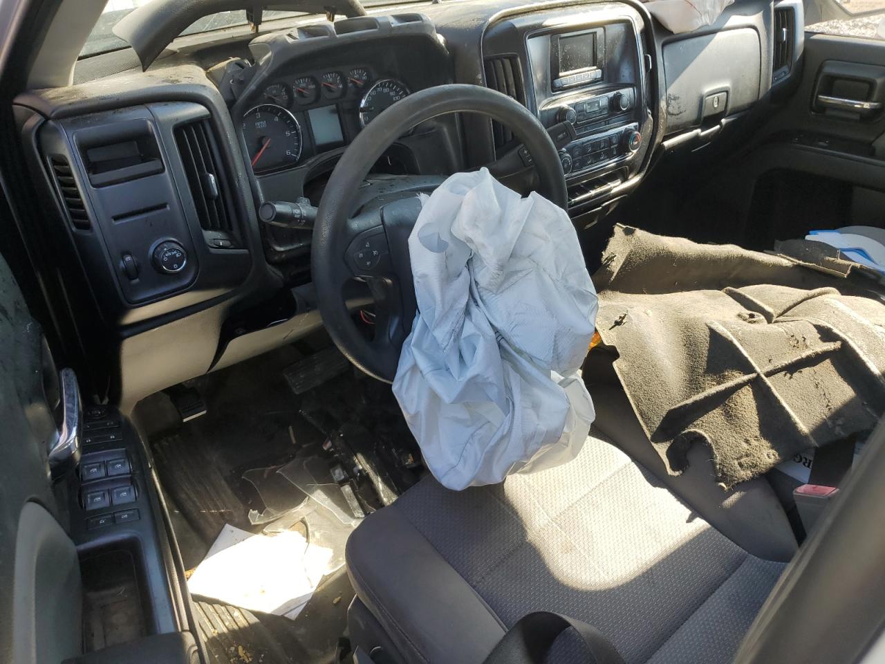 2014 GMC Sierra VIN 3GTU2TEC6EG165067 Copart auction photo, front end / side damage thumbnail 8