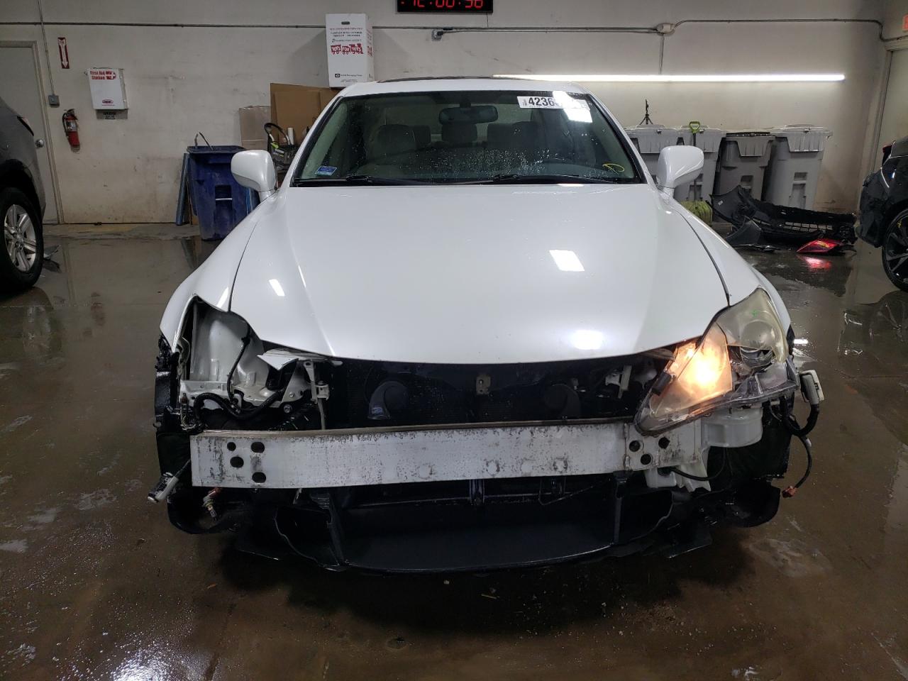 2007 Lexus IS VIN JTHCK262372018601 Copart auction photo, front end damage thumbnail 5