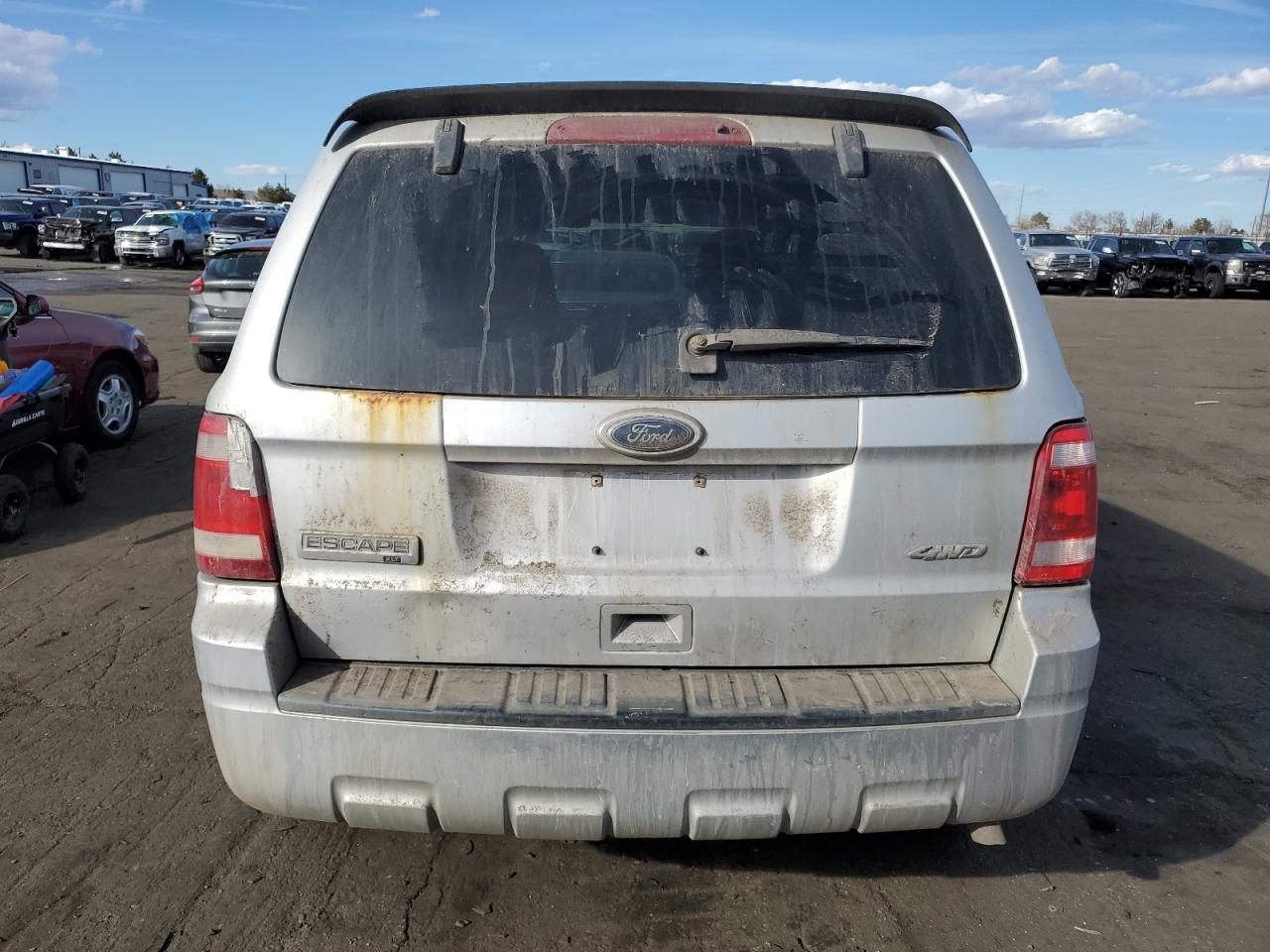 2010 Ford Escape VIN 1FMCU9D74AKC58553 Copart auction photo, all over damage thumbnail 6