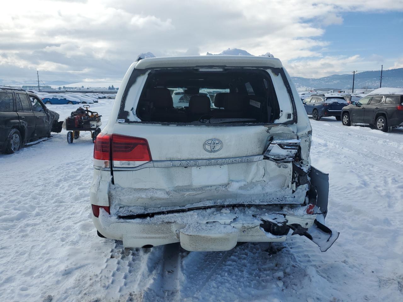 2021 Toyota Land Cruiser VIN JTMCY7AJ1M4104260 Copart auction photo, rear end damage thumbnail 6