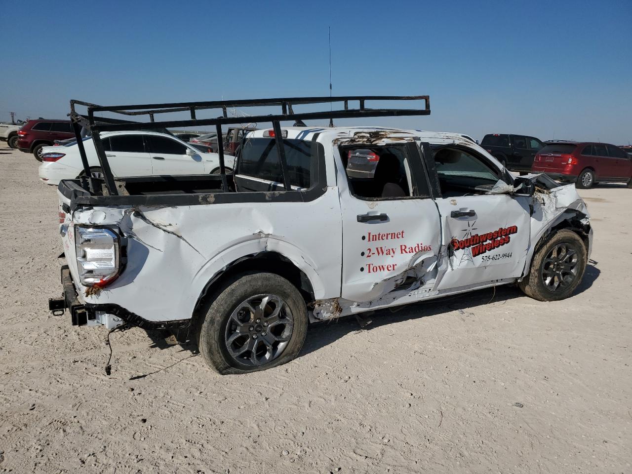 2022 Ford Maverick VIN 3FTTW8F9XNRA15953 Copart auction photo, water/flood / side damage thumbnail 3