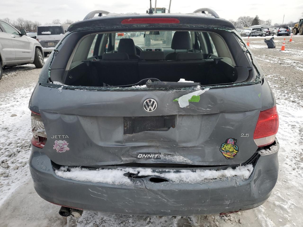 2009 Volkswagen Jetta VIN 3VWKZ71K49M257709 Copart auction photo, rear end damage thumbnail 6