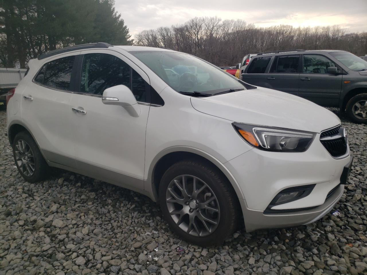 2017 Buick Encore VIN KL4CJ2SB5HB180199 Copart auction photo, front end / side damage thumbnail 4