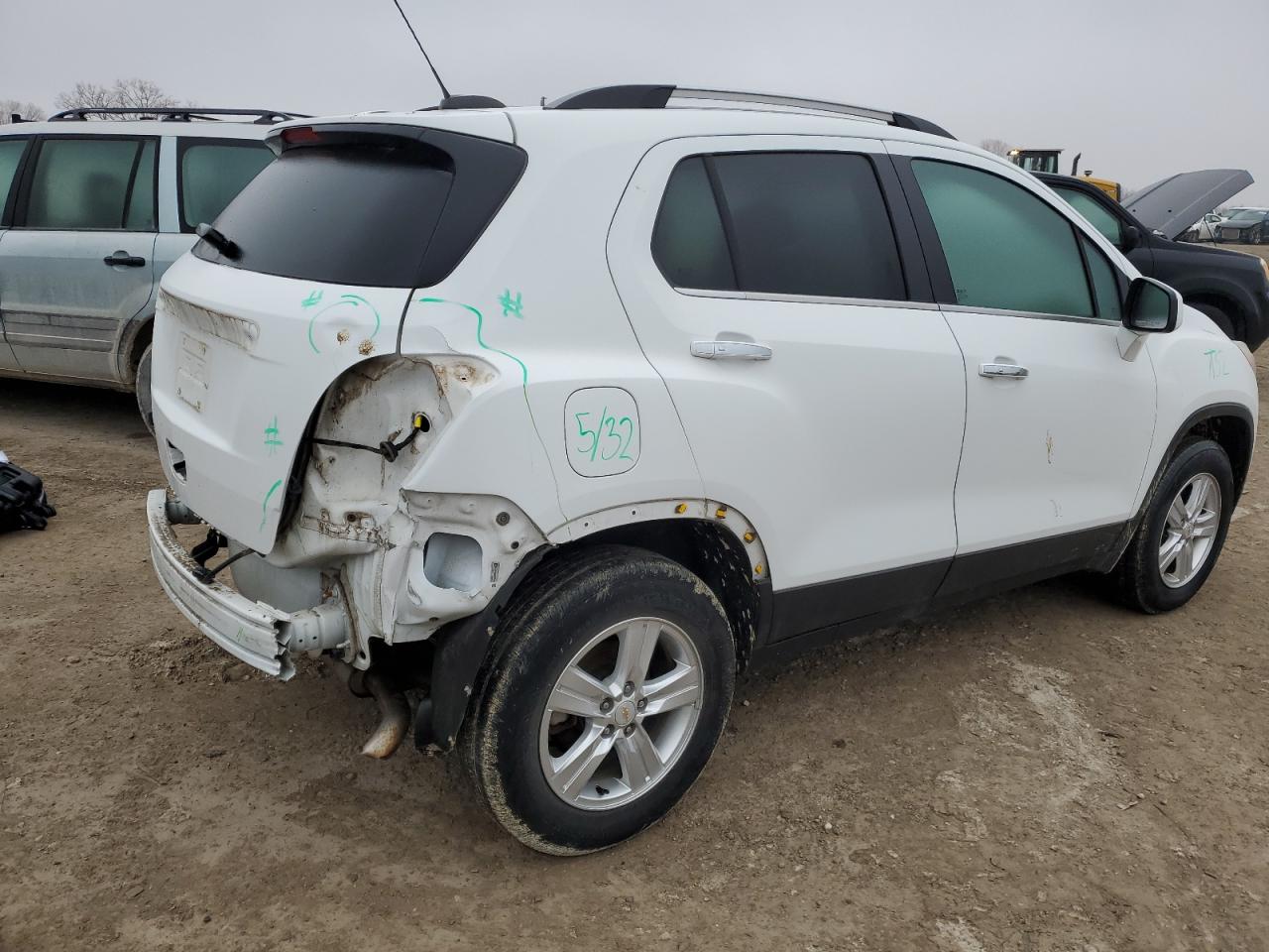 2018 Chevrolet Trax VIN KL7CJPSB3JB670856 Copart auction photo, rear end / side damage thumbnail 3