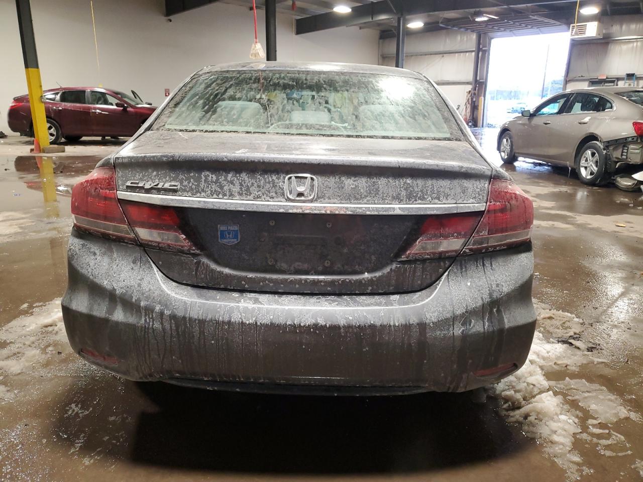 2014 Honda Civic VIN 19XFB2F5XEE252226 Copart auction photo, side / rear end damage thumbnail 6