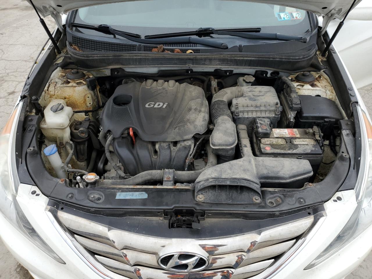 2011 Hyundai Sonata VIN 5NPEC4AC6BH264116 Copart auction photo, front end / side damage thumbnail 11
