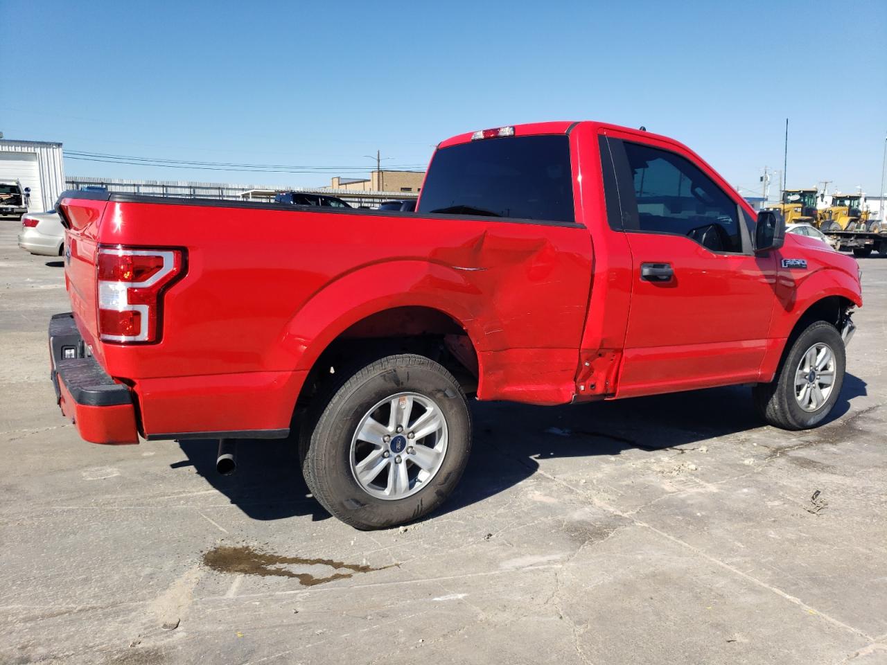 2020 Ford F-150 VIN 1FTMF1CB9LKD12488 Copart auction photo, front end / side damage thumbnail 3