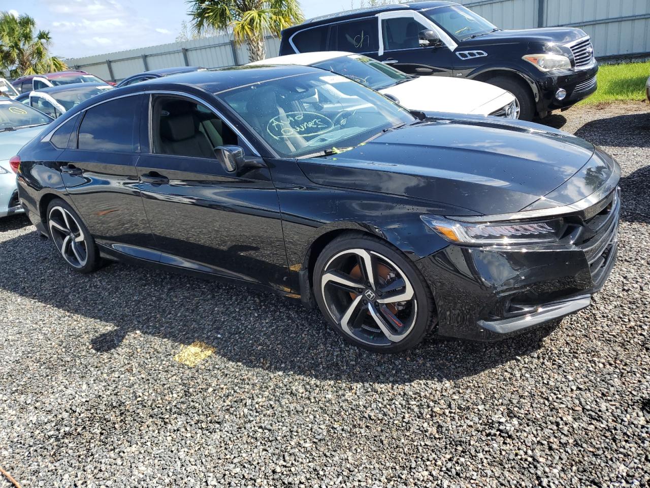 2022 Honda Accord VIN 1HGCV1F30NA111351 Copart auction photo, water/flood damage thumbnail 4