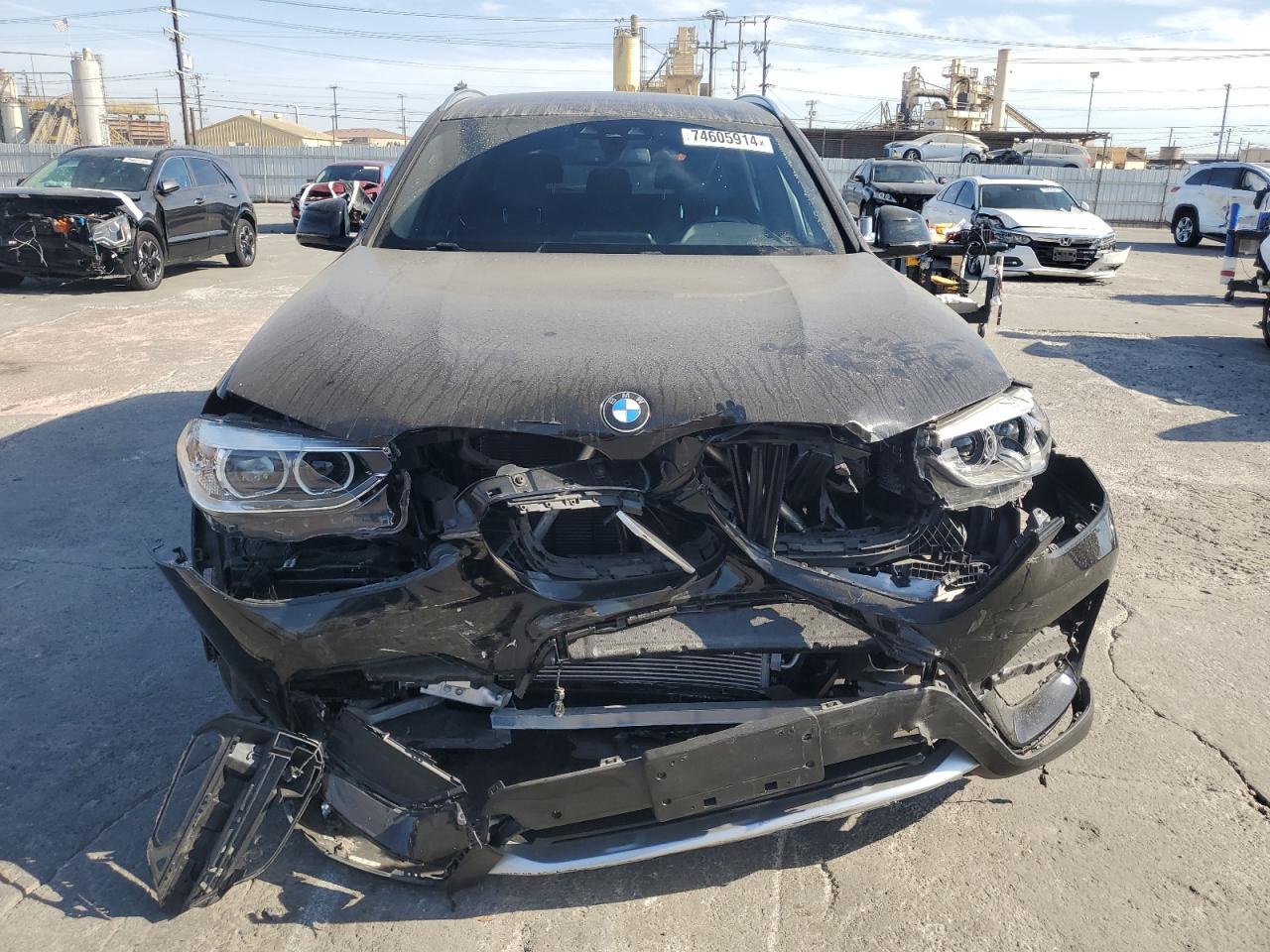2020 BMW X3 VIN 5UXTY3C00L9D41113 Copart auction photo, front end damage thumbnail 5