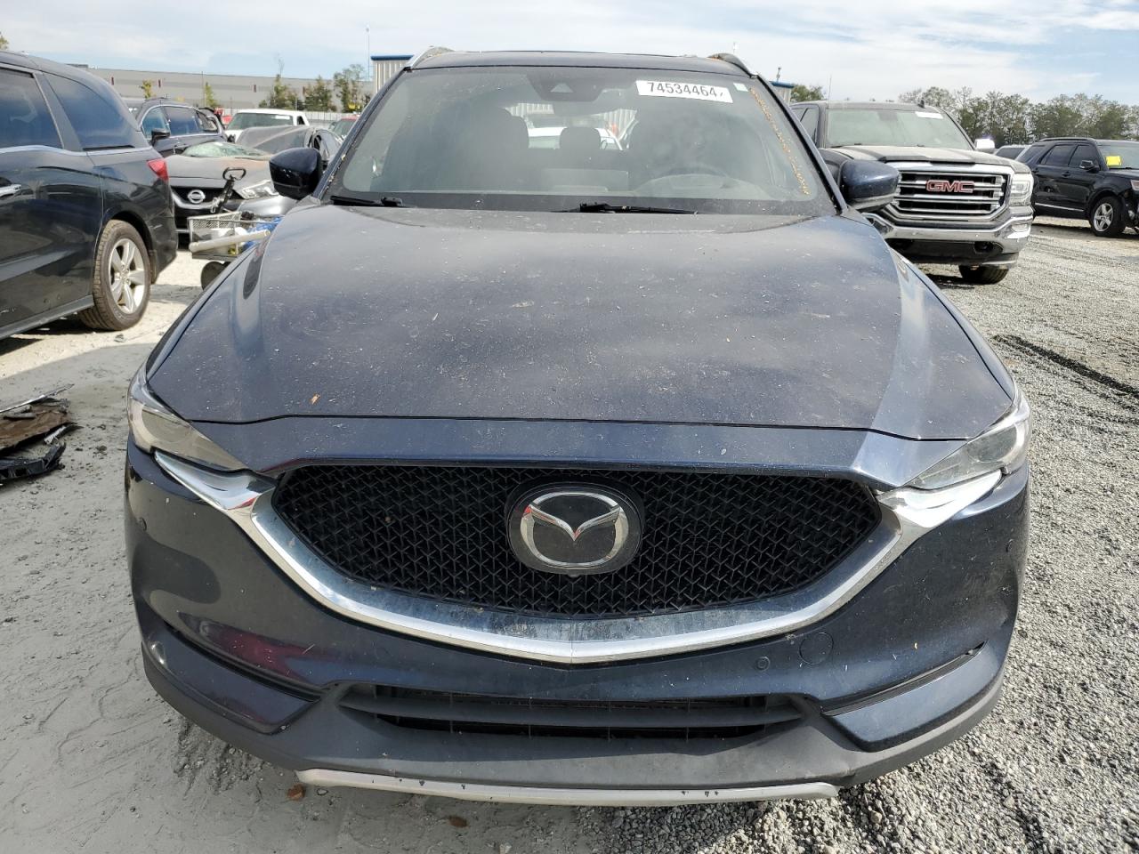 2021 Mazda CX-5 VIN JM3KFBEY3M0439658 Copart auction photo, top/roof damage thumbnail 5