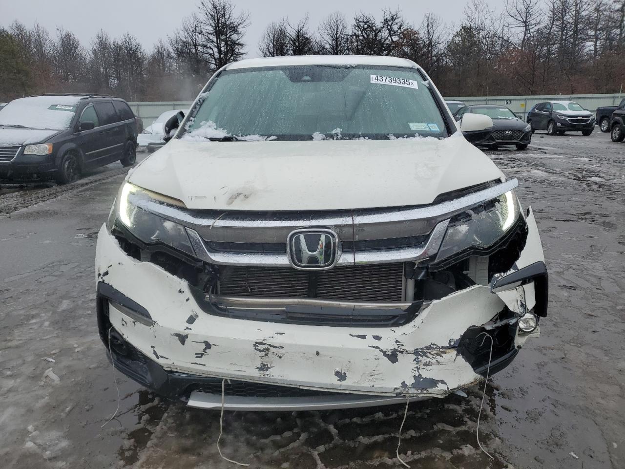2019 Honda Pilot VIN 5FNYF6H48KB042321 Copart auction photo, front end damage thumbnail 5