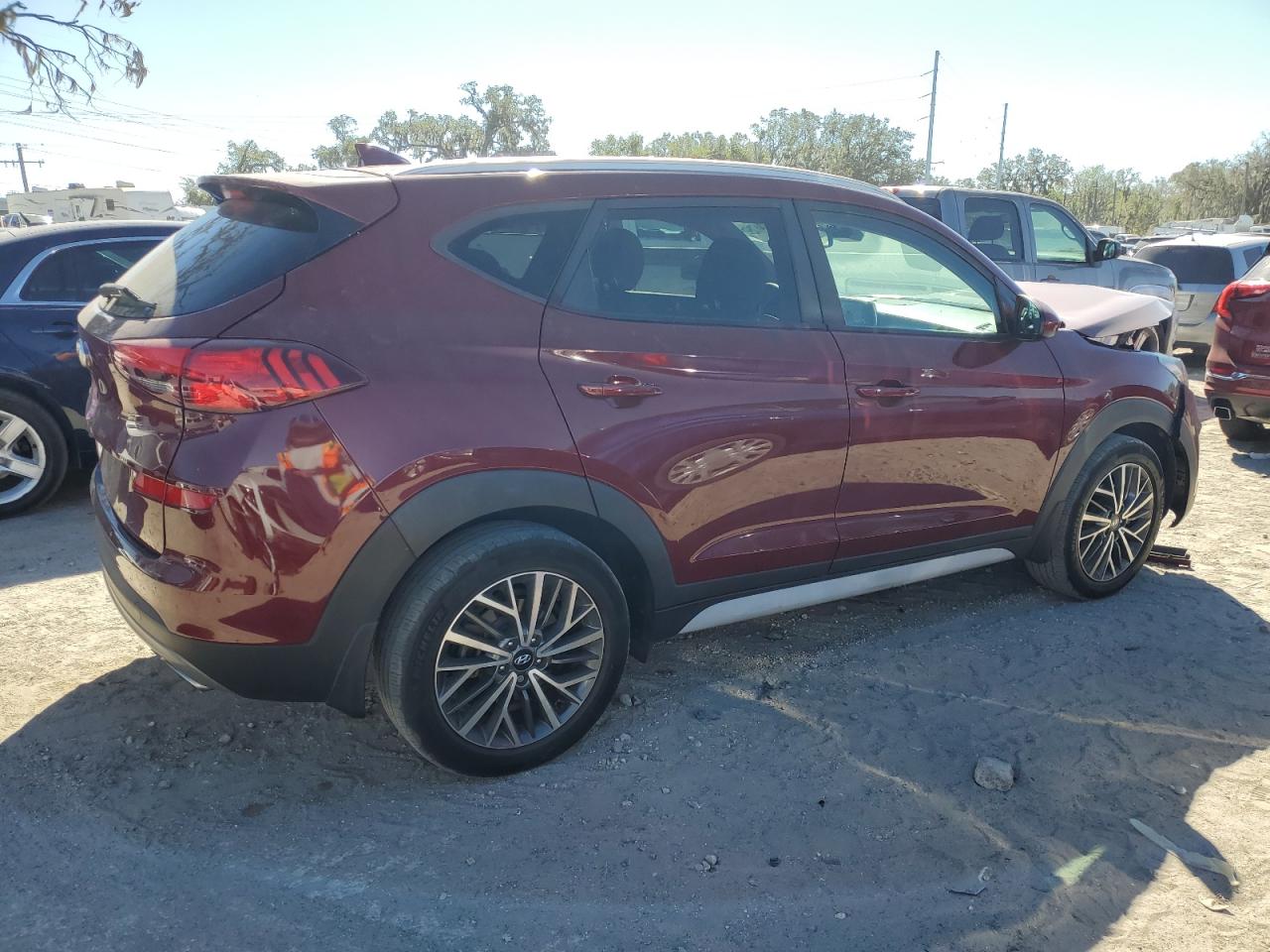 2019 Hyundai Tucson VIN KM8J33AL0KU013621 Copart auction photo, front end damage thumbnail 3