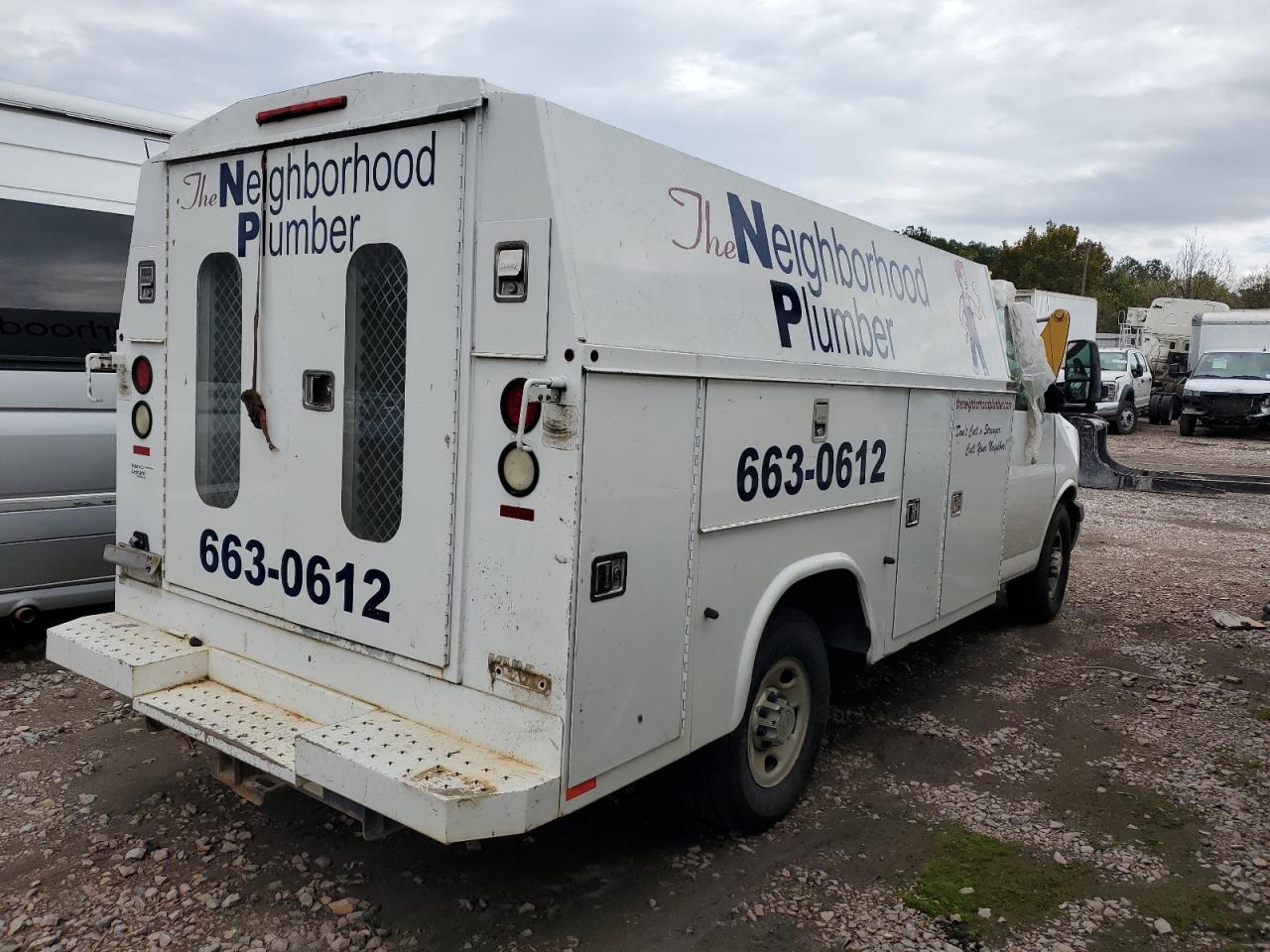 2013 Chevrolet Express VIN 1GB0G2CG4D1184251 Copart auction photo, front end damage thumbnail 3