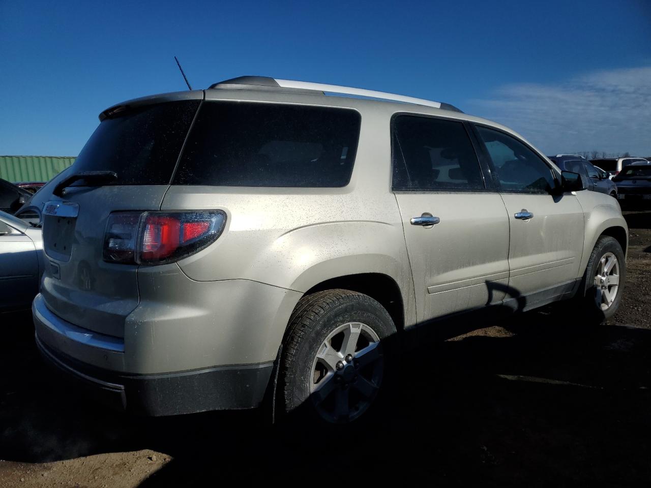 2015 GMC Acadia VIN 1GKKRNED2FJ270586 Copart auction photo, side / front end damage thumbnail 3