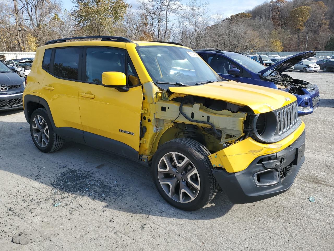 2017 Jeep Renegade VIN ZACCJBBB9HPF51117 Copart auction photo, front end damage thumbnail 4