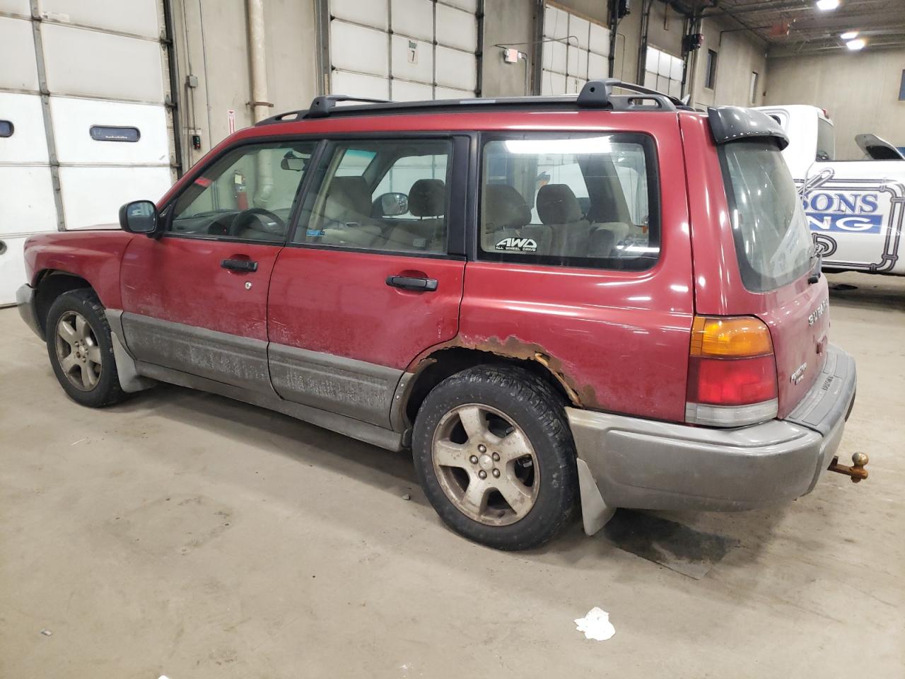 1999 Subaru Forester VIN JF1SF6557XG743096 Copart auction photo, front end damage thumbnail 2