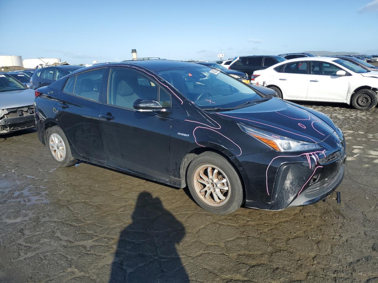 2020 Toyota Prius VIN JTDKARFU3L3107535 Copart auction photo, front end damage thumbnail 4