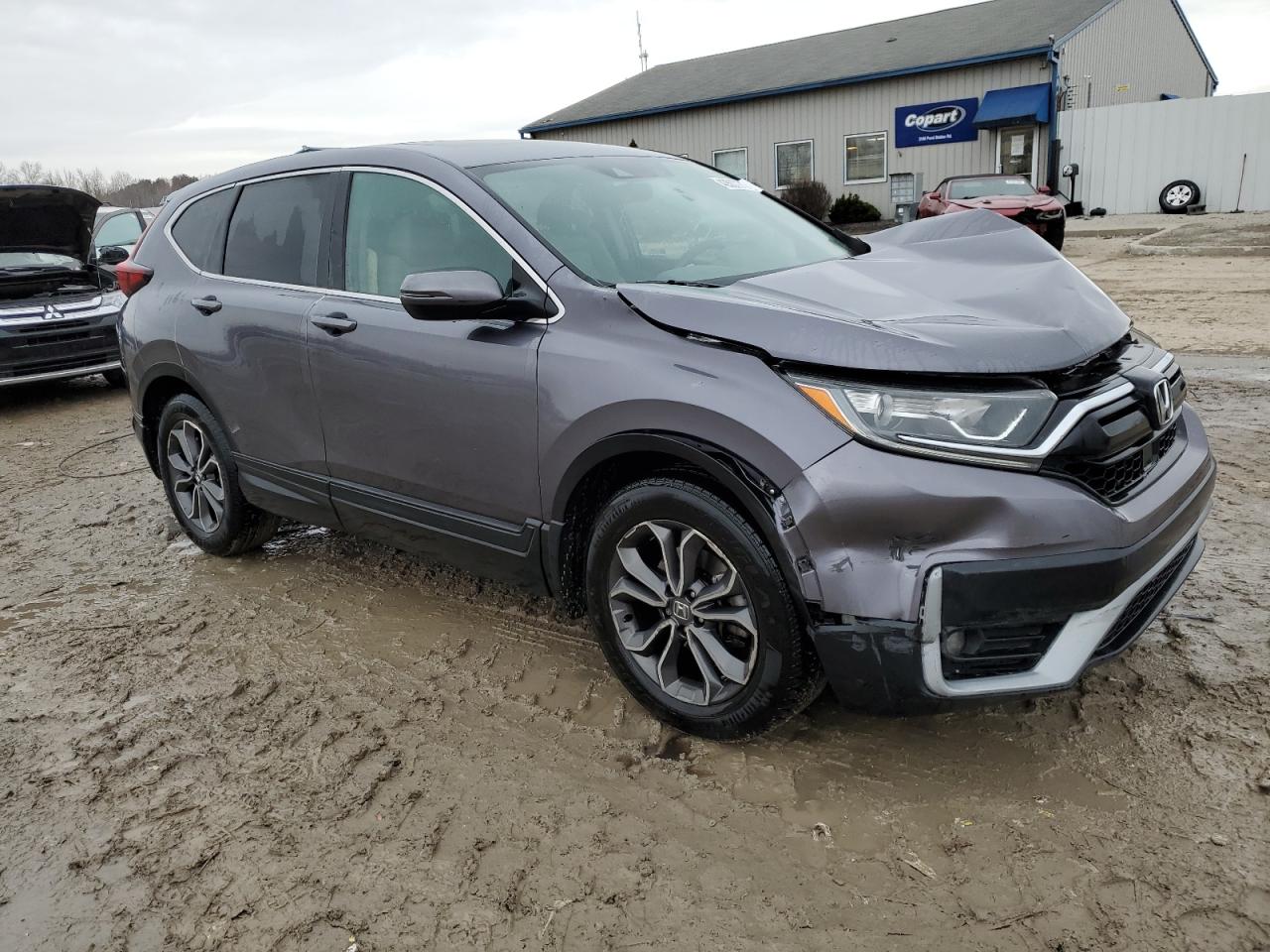 2020 Honda CR-V VIN 7FARW1H57LE022941 Copart auction photo, front end / side damage thumbnail 4