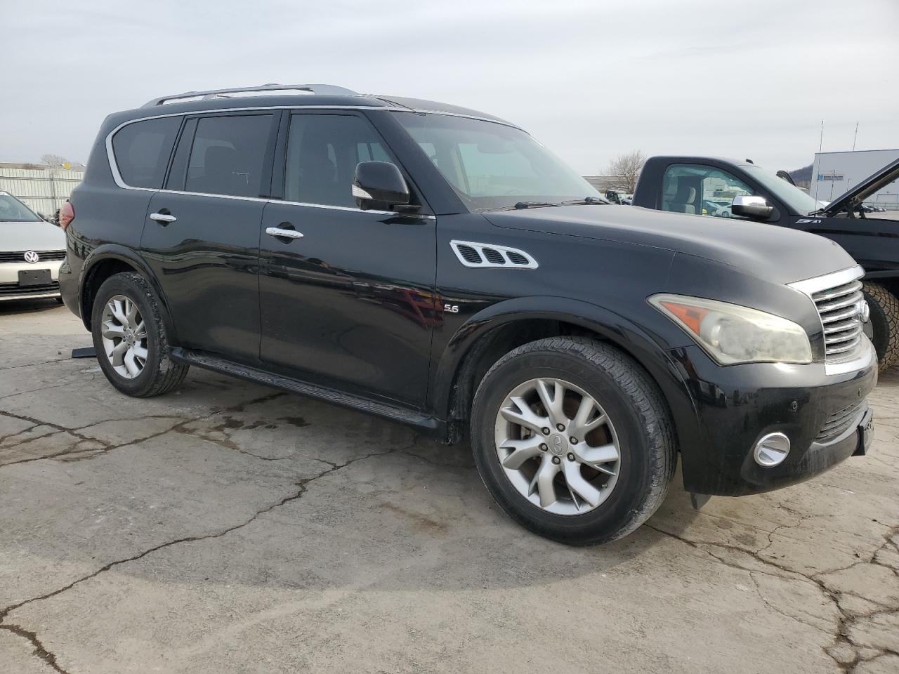 2014 Infiniti QX80 VIN JN8AZ2NF1E9553962 Copart auction photo, rear end damage thumbnail 4